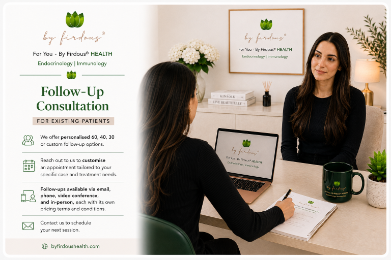 By Firdous® HEALTH Clinic - Follow UP Appointments By Firdous® HEALTH Clinic - Follow UP Appointments