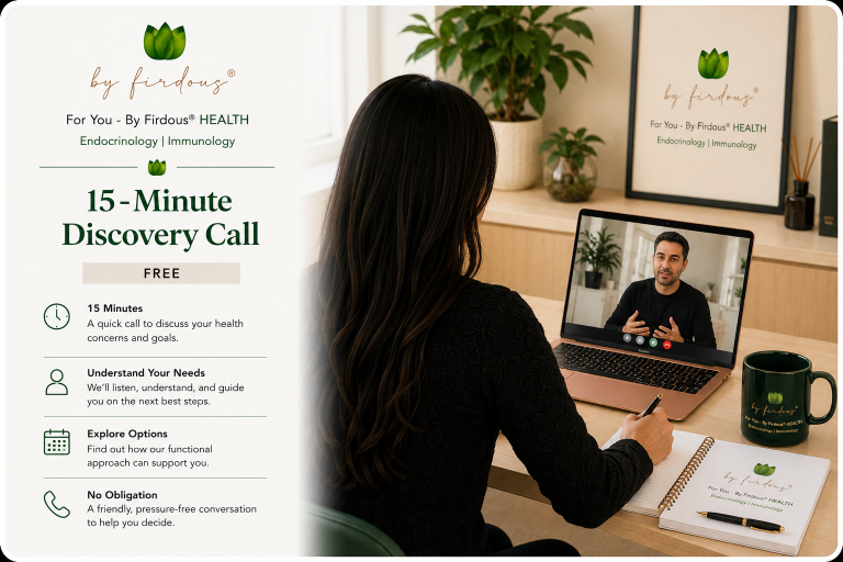 By Firdous® HEALTH Clinic - Free Discovery Consultation Call By Firdous® HEALTH Clinic - Free Discovery Consultation Call